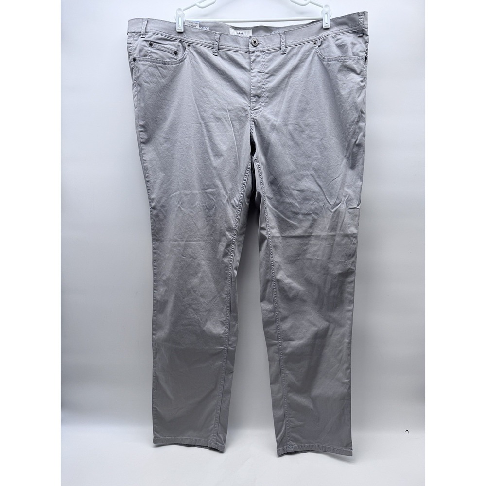 BRAX Style Cooper Marathon Mens Pants 52/34 Gray Cotton Stretch NWT